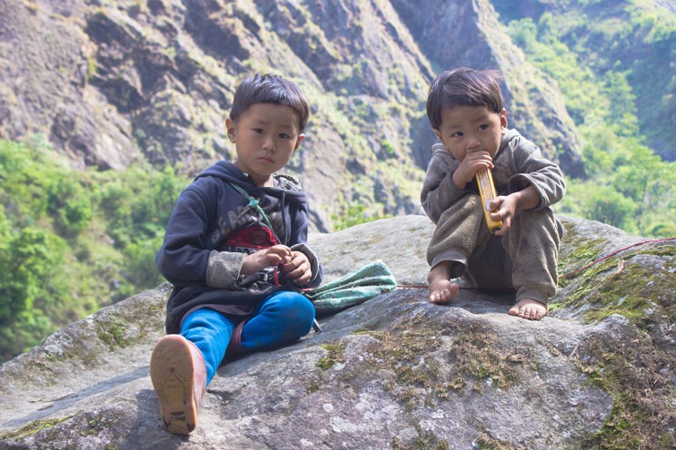 kids in jaubari kanchenjunga norht