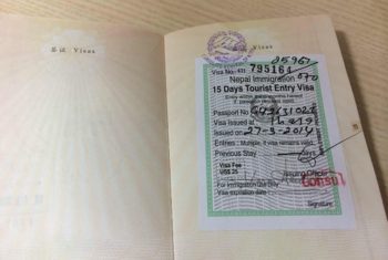 Visa of Nepal