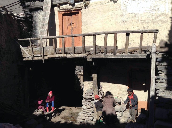 Local kids enjoying the warm sunshine | Winter vacation in January