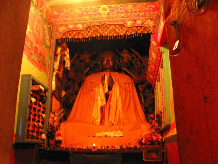 Maitreya inside red house lodge kagbeni | One of the oldest lodge in Kagbeni