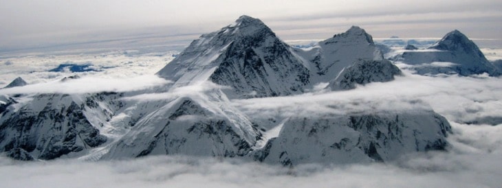 Mountain view from mountain flight