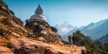 Way to Pangboche Everest base camp trek