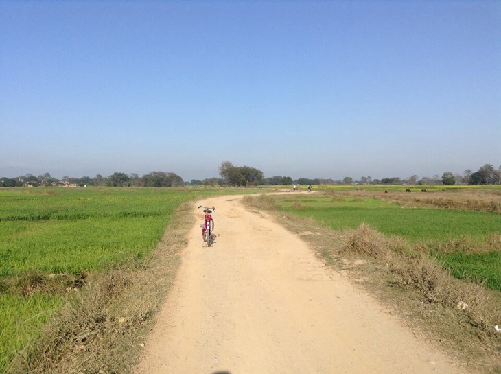 Bicycle lane Lumbini
