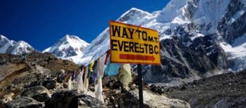 Way to Everest base camp trek