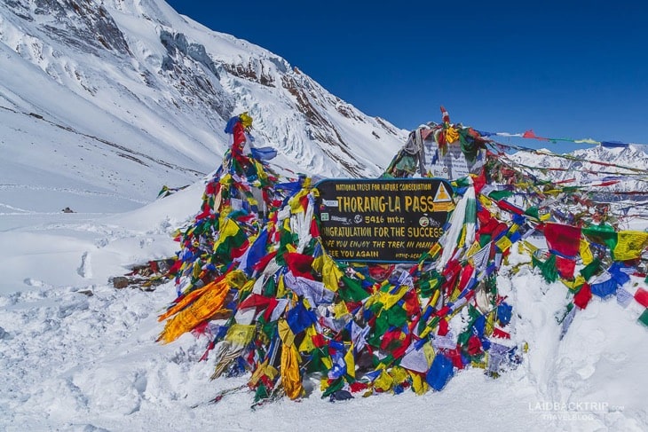 Thorong La pass Annapurna Circuit