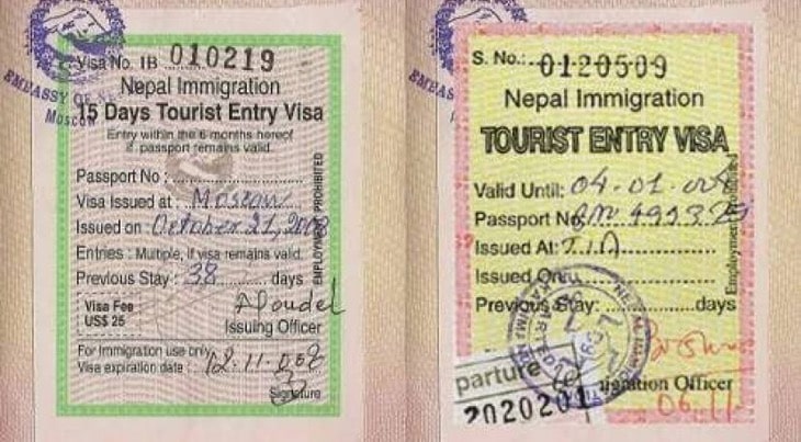 visa of Nepal