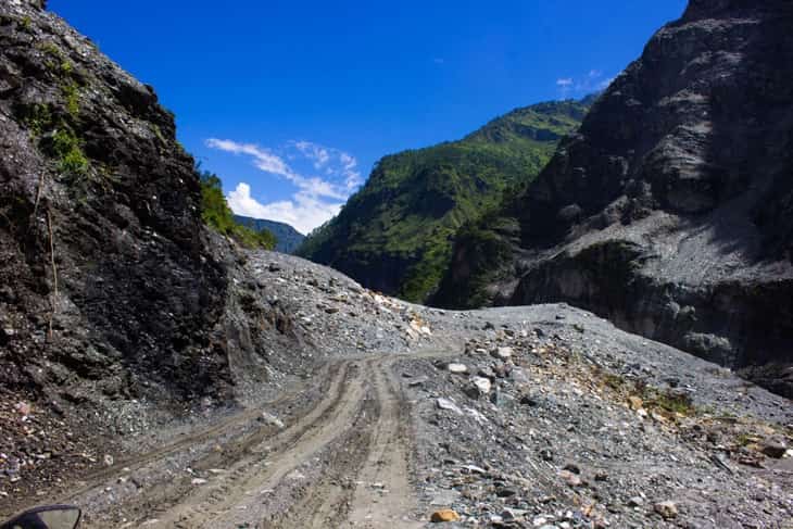 On the way to Jomsom