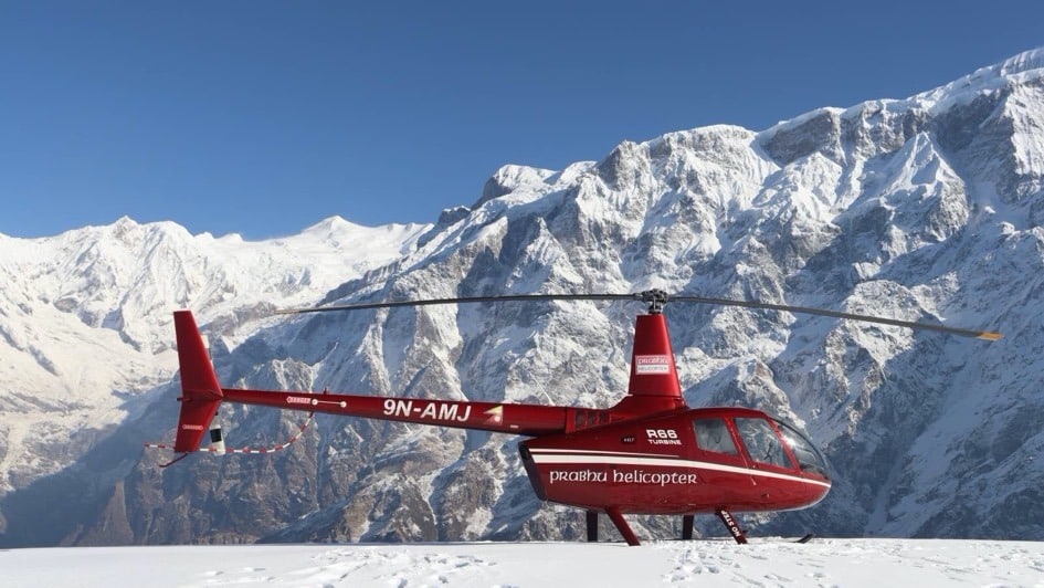 Annapurna base camp helicopter tour