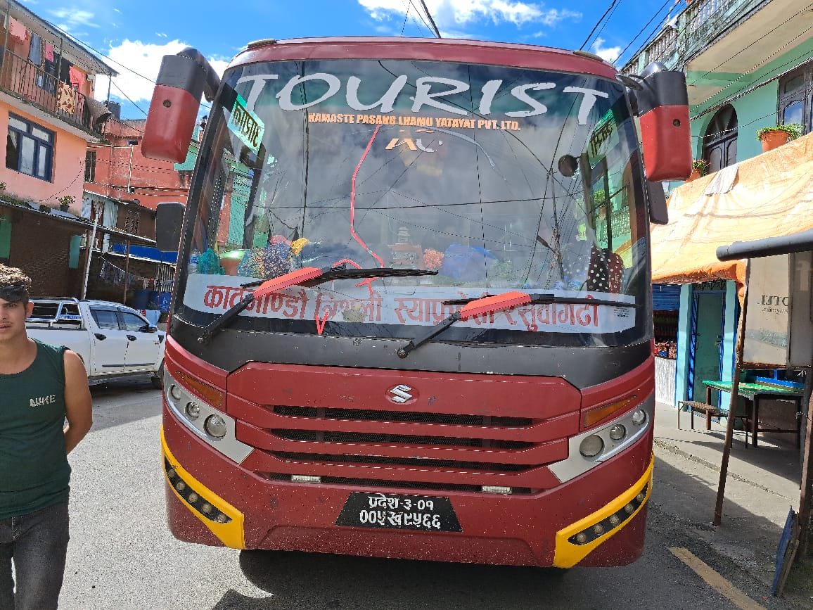 Kathmandu to Syapru beshi Bus