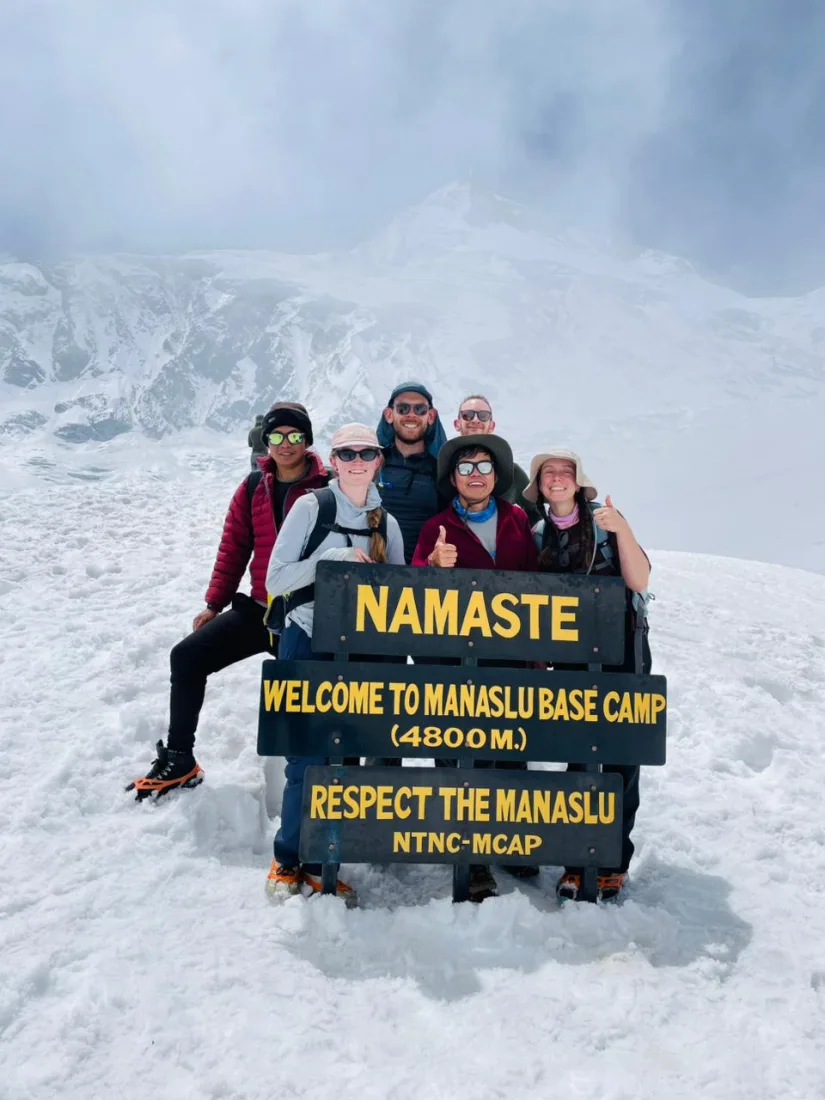 Manaslu base camp — Manaslu Circuit Trek day 7